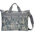 Digital Camouflage Gray Briefcase